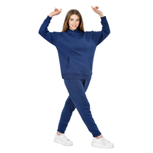 Women Winter Set (Hoody & Sweatpants) - TGMB Dark Blue Color