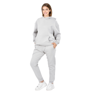 Women Winter Set (Hoody & Sweatpants) - TGMB Light Gray Color