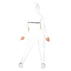 Women Winter Set (Hoody & Sweatpants) - TGMB White Color