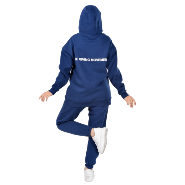 Women Winter Set (Hoody & Sweatpants) - TGMB Dark Blue Color