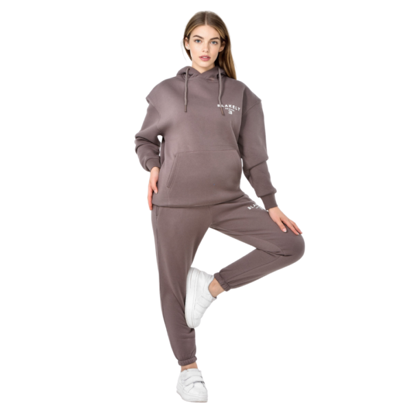 Women Winter Set (Hoody _ Sweatpants) - Blakely Brown Color 1