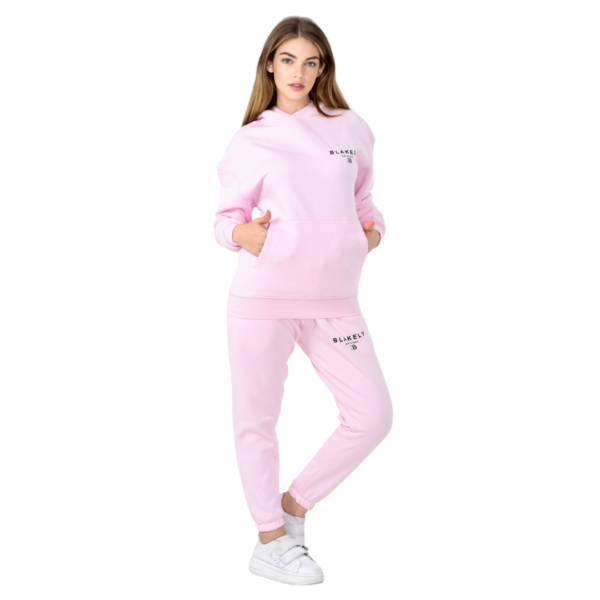 Women Winter Set (Hoody _ Sweatpants) - Blakely Pink Color 4