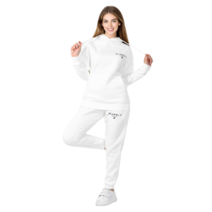 Women Winter Set (Hoody _ Sweatpants) - Blakely White Color 1